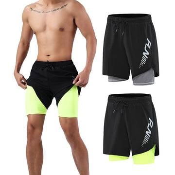 2 in 1 Jogging Gym Shorts